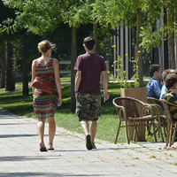 Grünanlage auf dem Campus der Uni Bremen