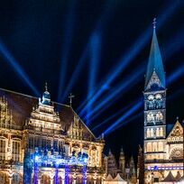 Das Musikfest auf dem Bremer Marktplatz. 