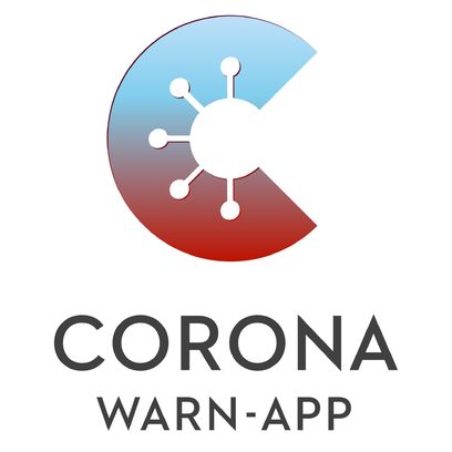 Logo mit Schriftzug: Corona Warn-App