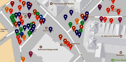 Weihnachtsmarkt in Bremen - rund um den Marktplatz Weihnachtsmarkt in Bremen - rund um den Marktplatz