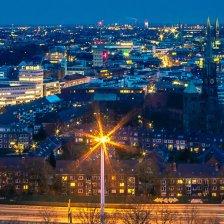 Skyline Bremens bei Nacht