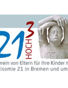 Logo: 21 Hoch 3 - Verein von Eltern für ihre Kinder mit Trisomie 21 in Bremen und umzu