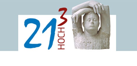 Logo: 21 Hoch 3 - Verein von Eltern für ihre Kinder mit Trisomie 21 in Bremen und umzu