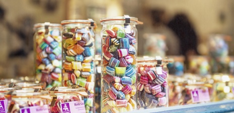 Jars of sweet from the Bonbon Manufactur