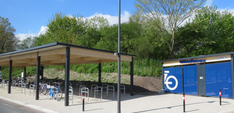 Neue Bike and Ride Station am Bahnhof Bremen-Mahndorf