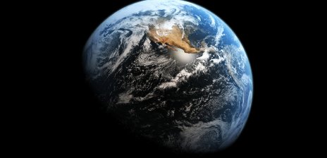 Blick aus dem Weltraum auf die Erde.