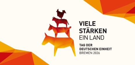 Banner für den Tag der Deutschen Einheit 2026 in Bremen