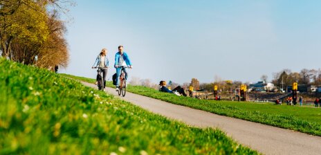 Bremen Bike It - Deich im Frühling