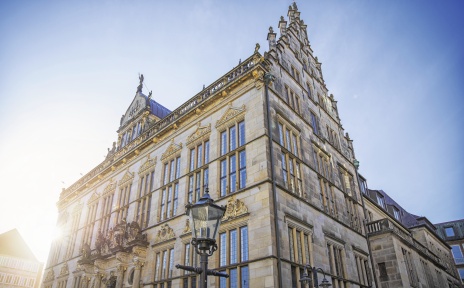 View of the Schütting on Bremen's market square.