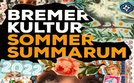 Plakat für den Bremer Kultursommer Summarum mit bunten Illustrationen