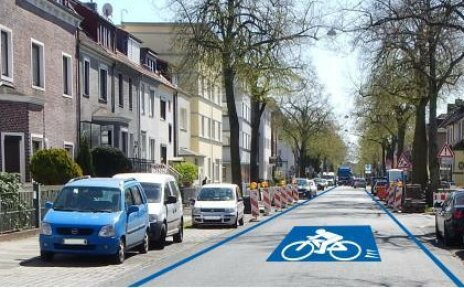 Premiumrouten Radverkehr Machbarkeitsstudie SKUMS 2017 - Standardgestaltung Fahrradstrasse