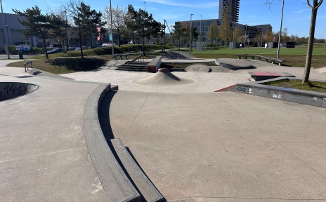 Skateanlage im Überseepark.