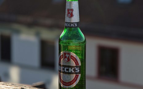 Flasche Becks von der Brauerei Beck & Co