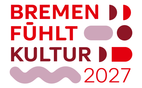 Geomtrische Formen zeigen das Logo des Themenjahres "Bremen fühlt Kultur" 2027