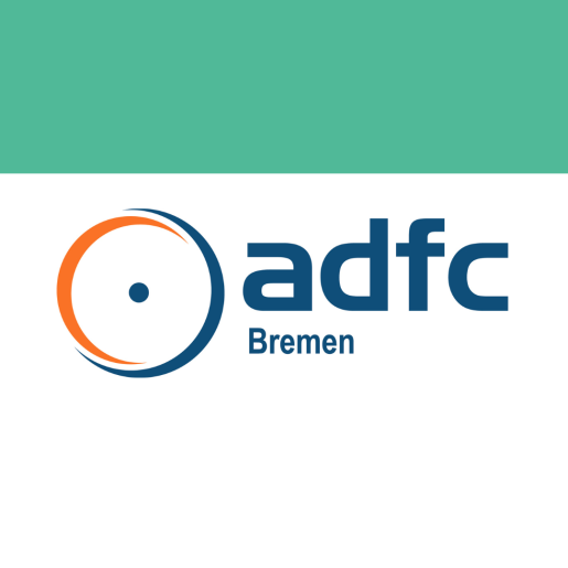 Logo des ADFC im Rahmen des Themenjahres Fahrradja! 2024