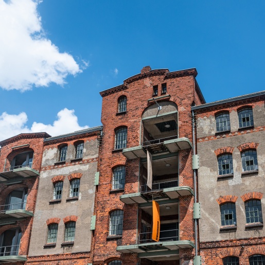 Die Fassade des Hafenmuseums. 