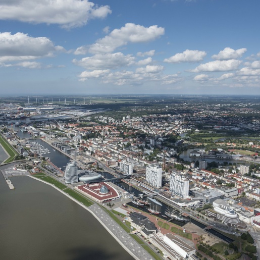 Luftaufnahme von Bremerhaven