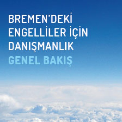 Titelbild des Flyers in türkischer Sprache.