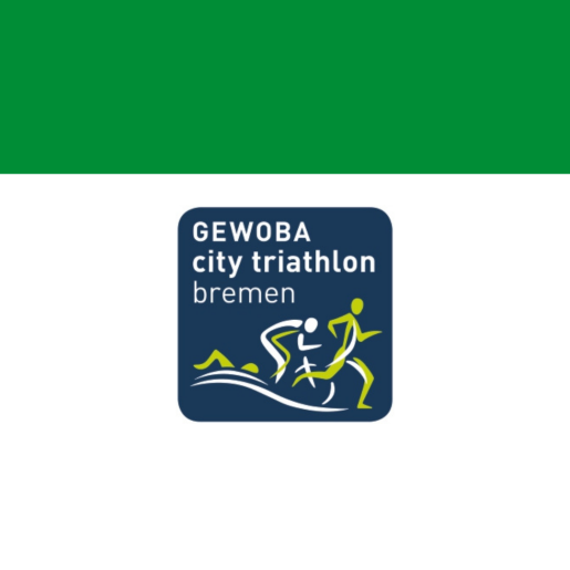 Logo des GEWOBA City Triathlon Bremen im Rahmen des Themenjahres "NATURlich Bremen 2025"