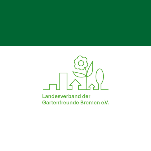Logo des Landesverband der Gartenfreunde Bremen e.V. in im Rahmen des Themenjahres "NATURlich Bremen 2025"