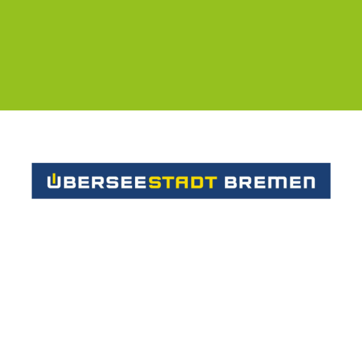Logo der Bremer Überseestadt im Rahmen des Themenjahres Naturlich Bremen 2025