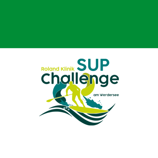 Logo der Roland Klinik SUP Challenge im Rahmen des Themenjahres "NATURlich Bremen 2025"