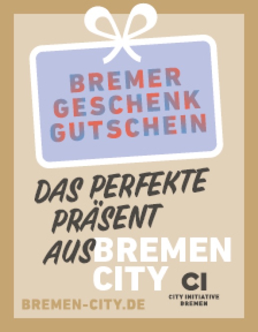 ein Werbebanner für den Bremer Geschenkgutschein