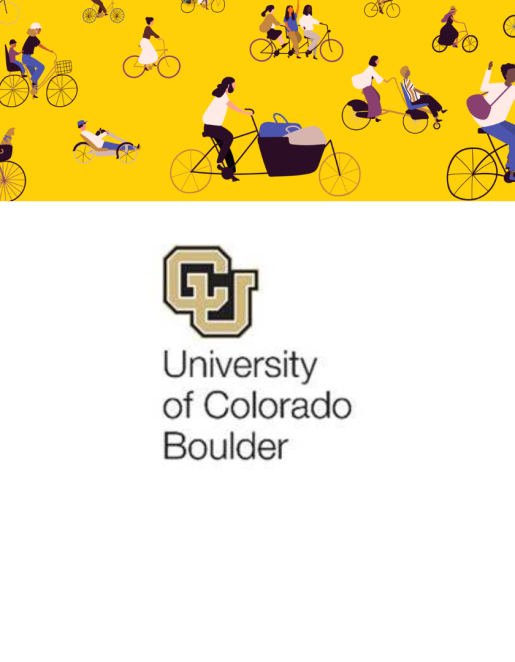 Logo der University of Colorado im Rahmen des Themenjahres Fahrradja! 2024