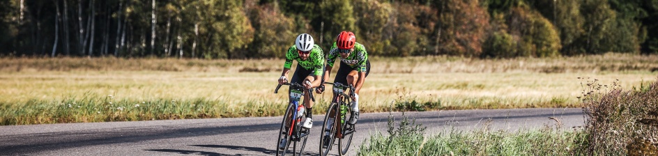 Radfahrer bei einem GFNY Radrennen