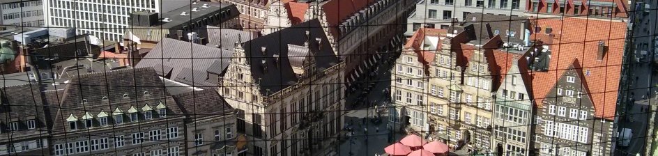 Ein Blick vom St. Petri Dom auf den Marktplatz; Quelle: bremen.online/BKO