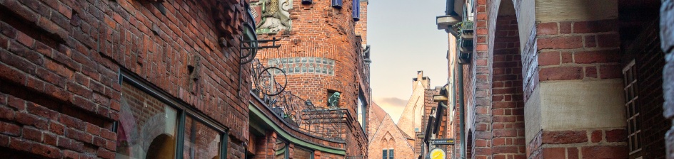 Blick in die historische Böttcherstraße in Bremen