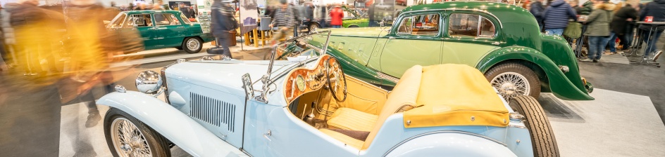 Oldtimer bei der Classic Motorshow Bremen. 