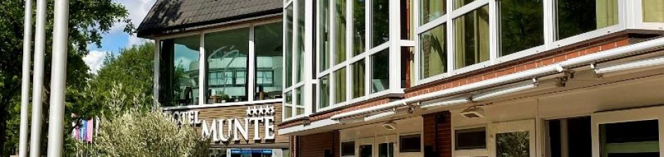 Die Sommerterrasse des Hotel Munte am Stadtwald