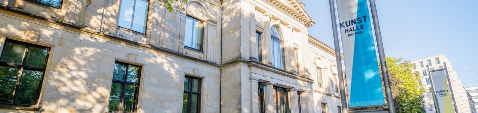 Kunsthalle Bremen Außenansicht mit Stele