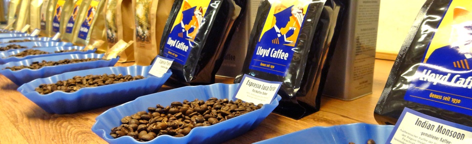 Verschiedene Kaffeesorten bei Lloyd Caffee