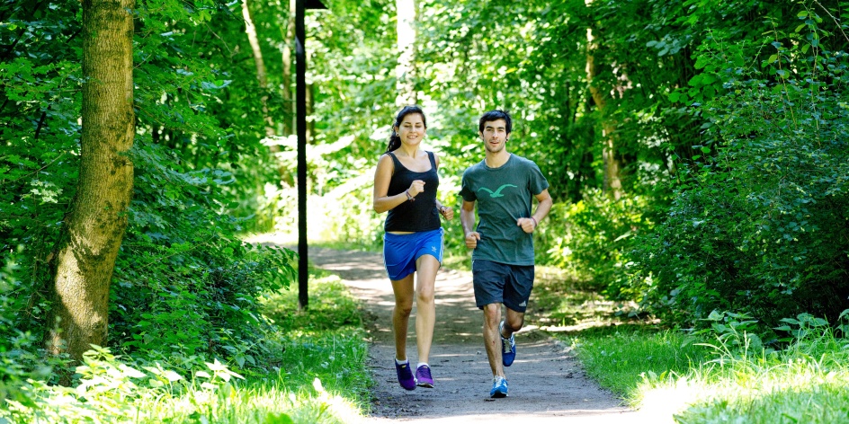 Auf der Finnbahn im Bürgerpark macht das Joggen gleich noch viel mehr Spaß!