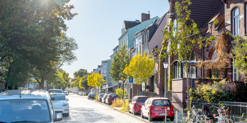 Ein Straßenzug in Walle.