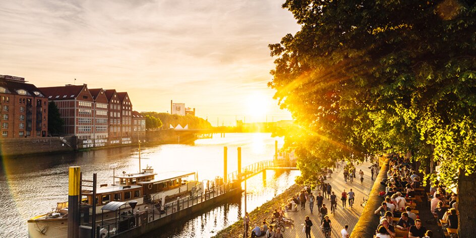 Die Schlachte Bremen Maritimes Historisches Viertel