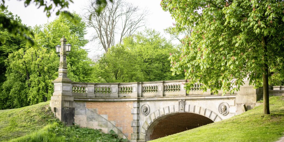 Melchersbrücke im Bürgerpark. 