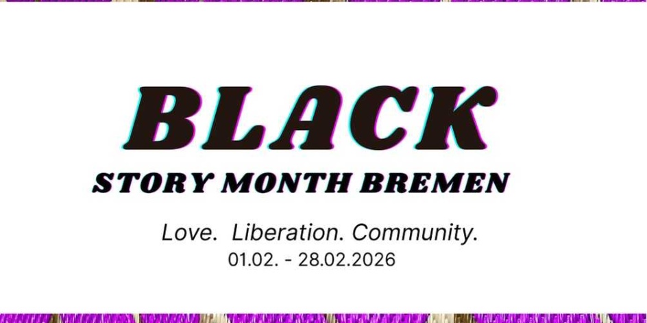 Banner mit Schriftzug: Black Story Month