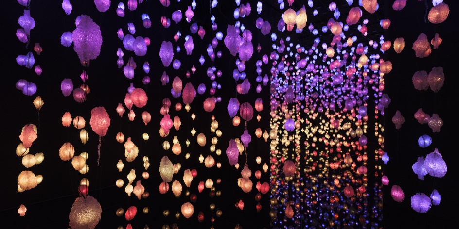 Pixelwald in der Kunsthalle Bremen, eine Video-Audio-Installation 
