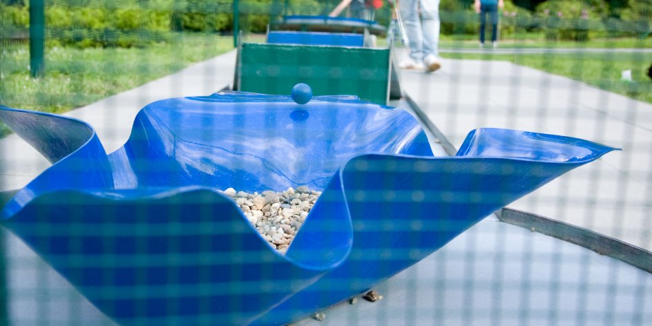 Die Minigolfanlage im Bürgerpark.