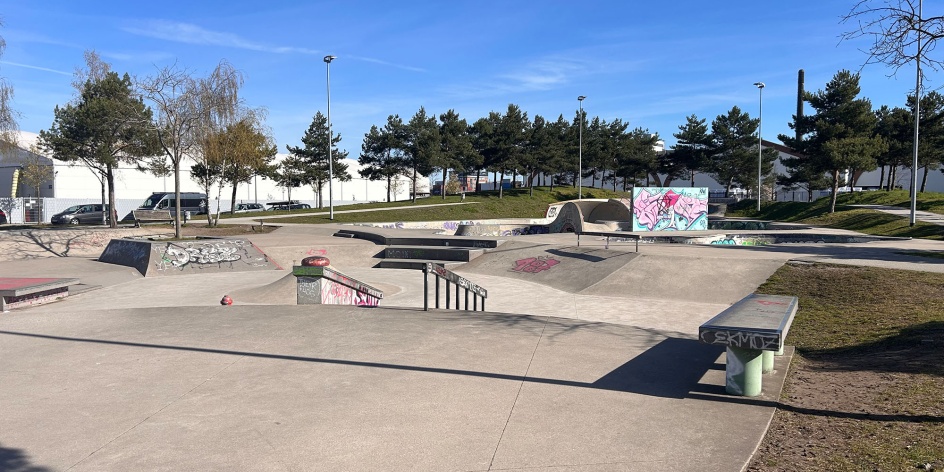 Skateanlage im Überseepark. 