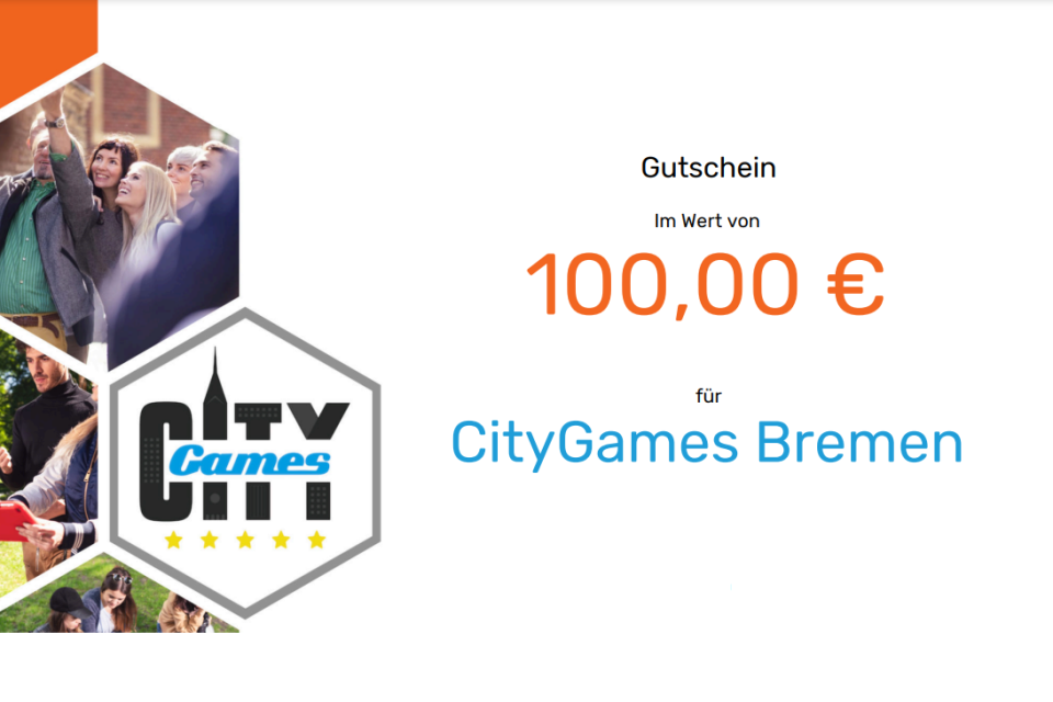 CityGames Gutschein im Wert von 100 Euro