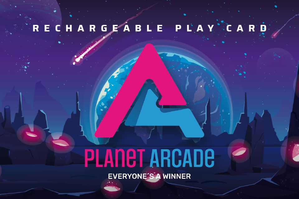 Planet Arcade Play Card.
