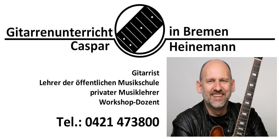 Caspar Heinemann, Gitarrenunterricht (Akustik und E-Gitarre)