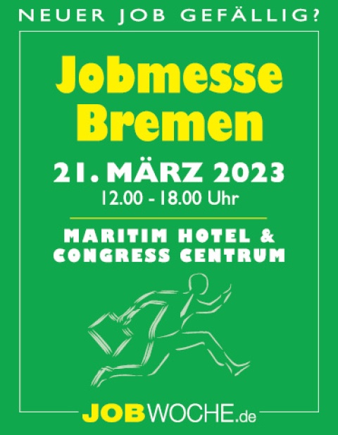 Werbebild für die Jobmesse Bremen a. 21. März 2023