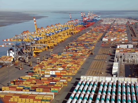 Container Terminal CT1 16.4.14 (Quelle: bremenports und BLG LOGISTICS)