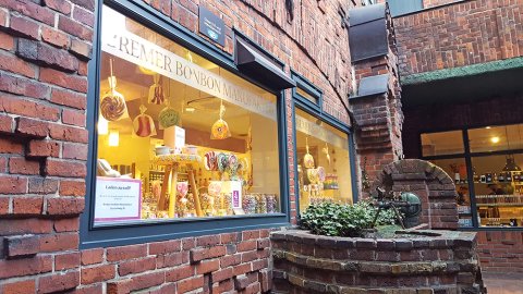 Bremer Bonbon Manufaktur in der Böttcherstraße