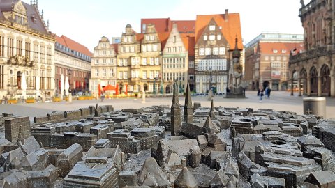 Tastmodell der Bremer Altstadt